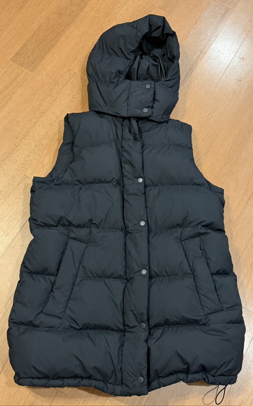 Lululemon Wunder Puff Mid Length Vest Women’s Size 4 Black 600 Down Goose Down